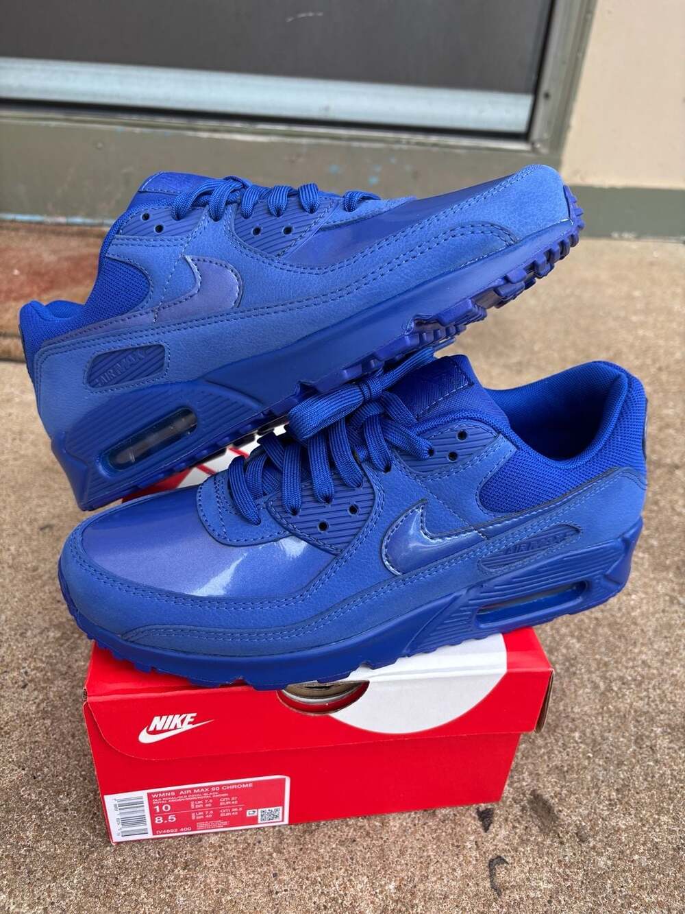Nike Air Max 90 Chrome Old Royal Running Shoes
